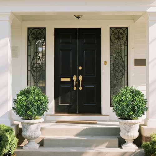 Artificial Boxwood Topiary Ball Tree 2 Pack