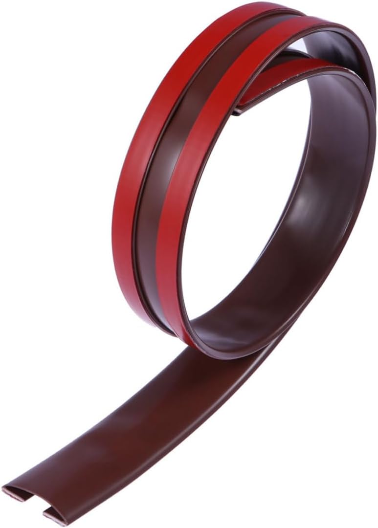 HOMSFOU Door Draft Stopper Seal Strip Brown Adjustable Weatherproof Sound Insulation