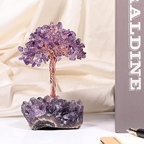 Healing Crystals Money Tree with Amethyst Base