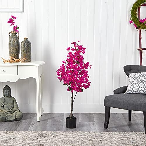 Nearly Natural 4ft Bougainvillea Artificial Tree Pink