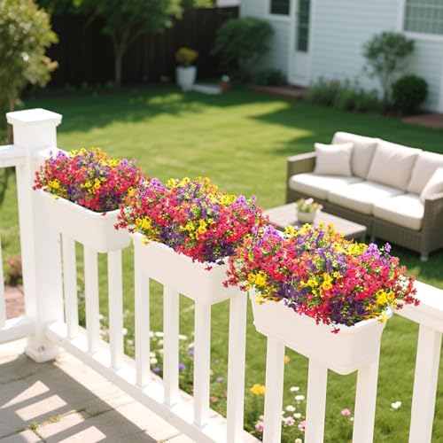 AITISOR 16 Packs Artificial Daisy Flowers Mix Color