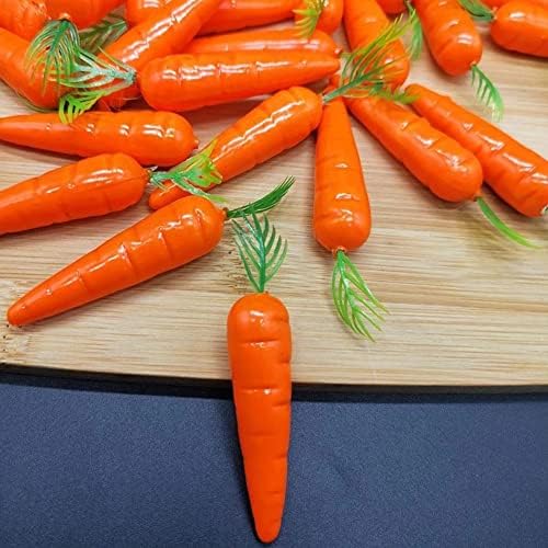 30 Pcs Artificial Mini Carrots for Decoration and Crafts