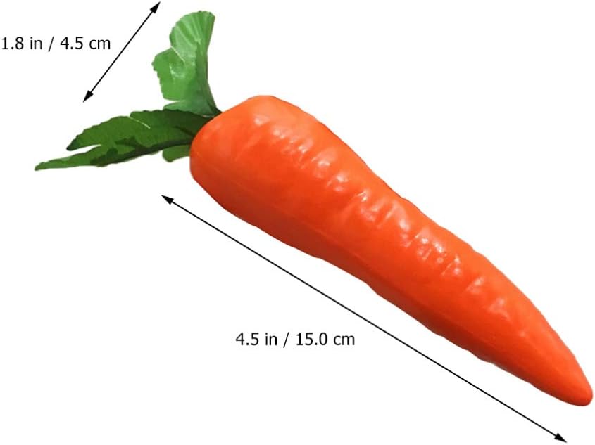 BESTOYARD 12pcs Artificial Carrots for Home Decor and Party