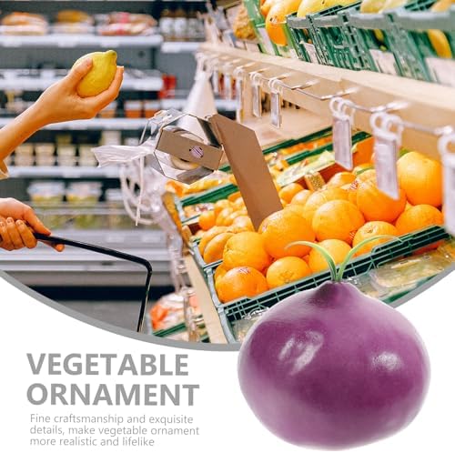 8pcs Artificial Onion Model Lifelike Fake Vegetable Props for Display and Photography