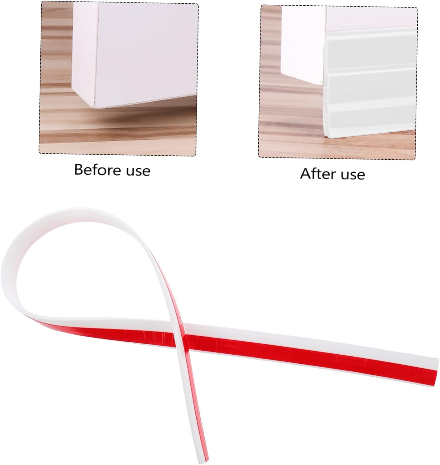 Door Draft Stopper with 3-Layer Soundproofing Seal