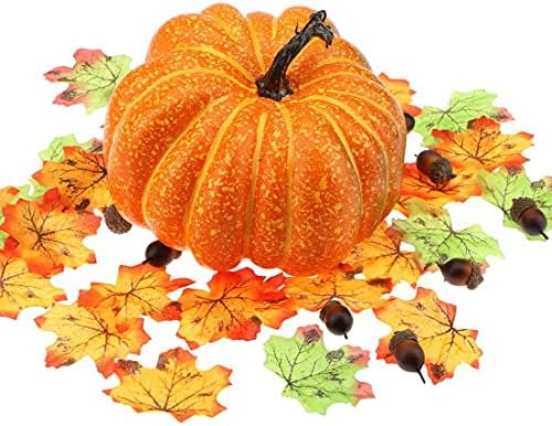 77 Inch Artificial Halloween Yellow Pumpkin for Decor