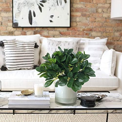 4Pcs Artificial Eucalyptus Shrubs for Garden and Home Decor