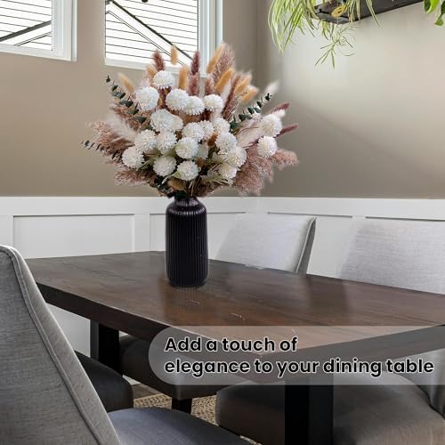 RoseTalk High-End Artificial Flower Bouquet with Dried Pampas Grass