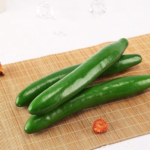 TOYANDONA 10 Pcs Realistic Artificial Cucumber Decor