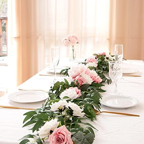 3Pcs Fake Eucalyptus Vines 65FT Silk Ivy Garland Artificial Plants