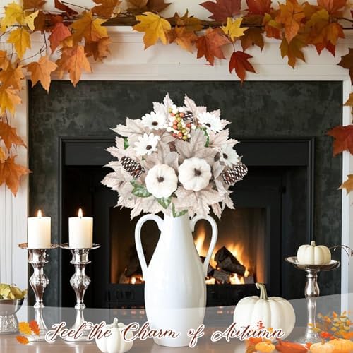 Artmag 2PCS Fall Artificial Flower Bouquets