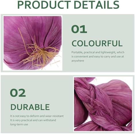 MAGICLULU Artificial Garlic Skewers 2pcs White Purple