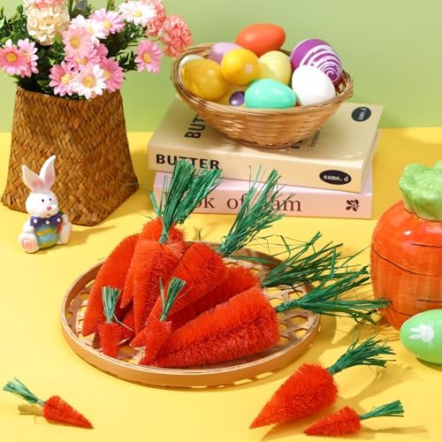 12 Pcs Multisize Artificial Carrots Easter Decor