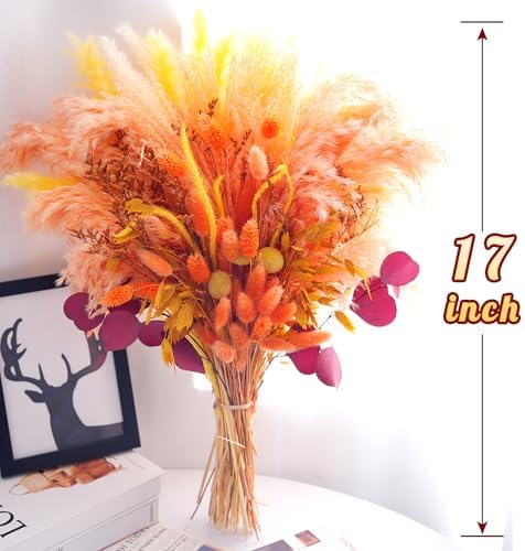 107 Pcs Artificial Dried Flowers Bouquet Boho Fall Decor