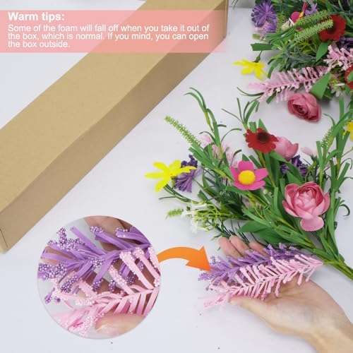 GTIDEA 3 Bundle Artificial Flowers Bouquet Decor
