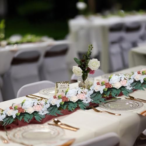 2PCS Artificial Wedding Arch Flowers Centerpieces for Tables