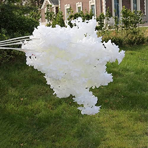 Pusuny Artificial Cherry Blossom Branches 35 Inch 5PCS Decor