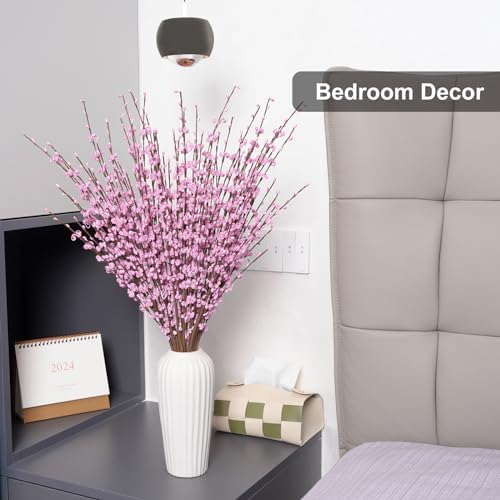 5 Pcs 299 Inch Artificial Pink Jasmine Flowers