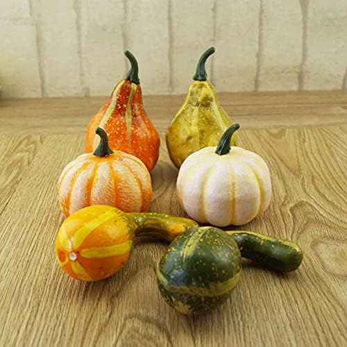 Firlar Artificial Pumpkins Gourds Set of 12 Fall Decor