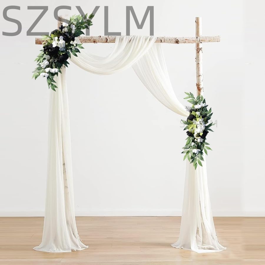 2PCS Wedding Arch Flowers with Peony and Eucalyptus