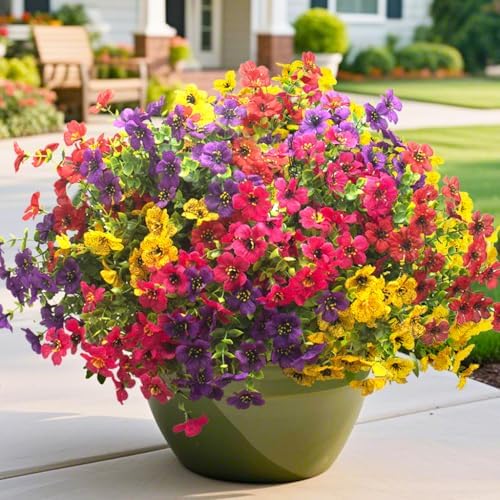 AITISOR 16 Packs Artificial Daisy Flowers Mix Color
