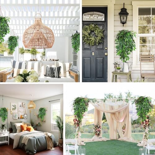 Artificial Hanging Willow Leaves Vine Twigs 2PC Decorations
