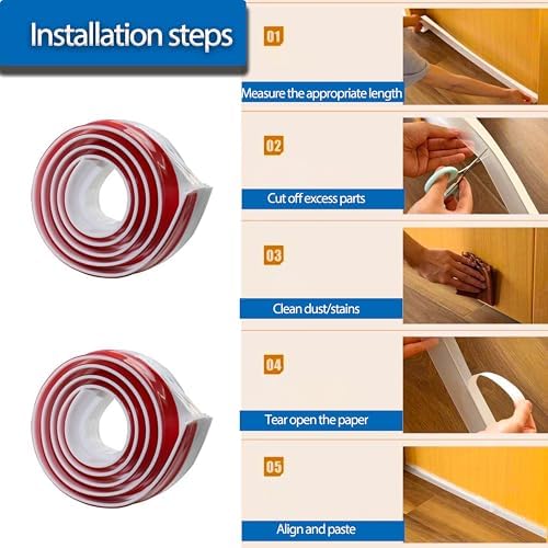 MCOTOP Door Draft Stopper 4 Pack Weather Stripping Noise Blocker