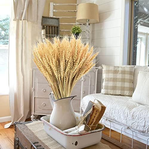 Uieke 177 Inch Dried Wheat Stalks for Fall Decor