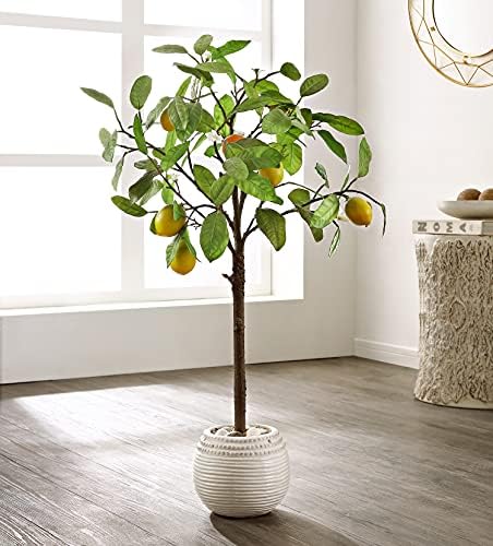 SAFAVIEH Artificial Lemon Tree 35 Inch Potted