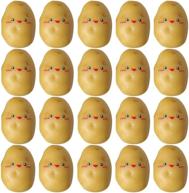 30pcs Mini Resin Potato Decor for Graduates and Crafts