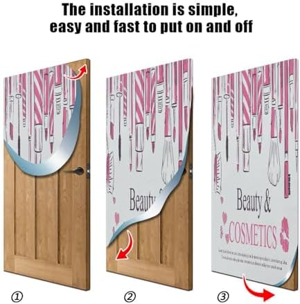 Susiyo Halloween Door Cover Stretch Fabric Door Decoration