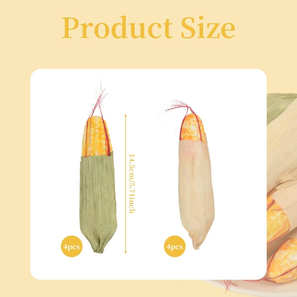 Hagao Artificial Corns for Home Kitchen Decoration 8PCS