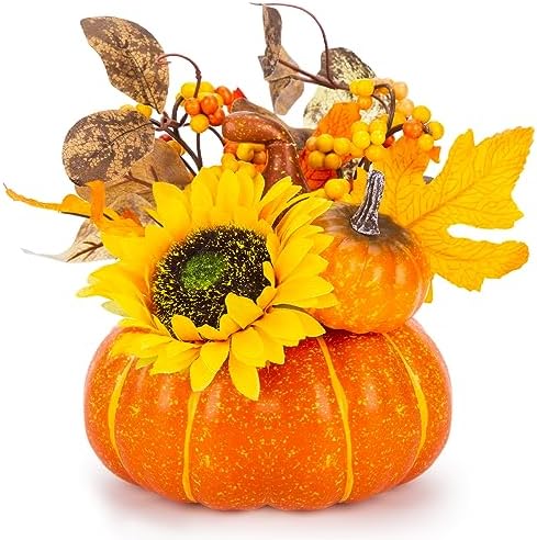 DomeStar Artificial Pumpkin for Fall Decor