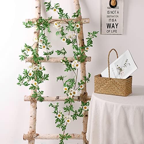 SOMYTING Artificial Daisy Garland 56 Ft White 2pcs