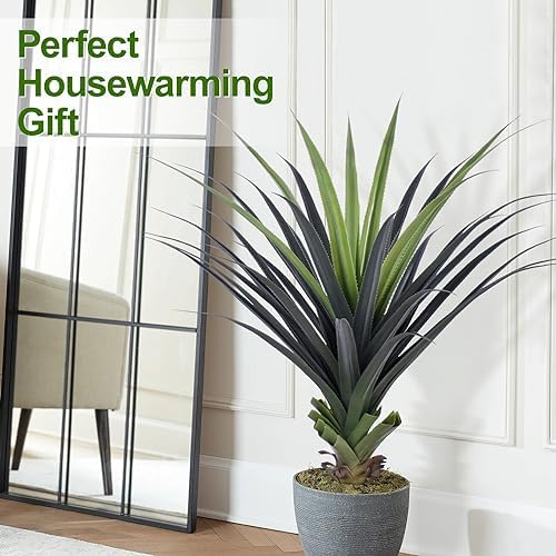 4ft Artificial Spiked Agave Plant Set of 2