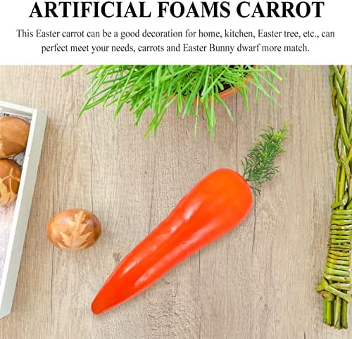 Jojofuny 3pcs Lifelike Artificial Easter Carrots