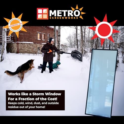 Metro Screenworks Draft Blocker - Custom Size Vinyl Window Screen