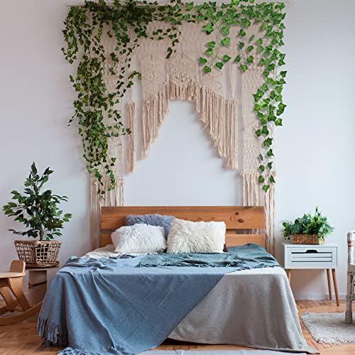 CQURE 18 Pack Artificial Ivy Garland 126 Ft UV Resistant