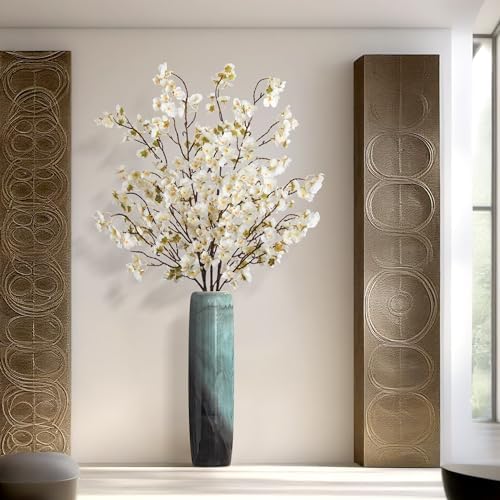 4 Pcs Artificial Cherry Blossom Flower Branches for Home Decor Spring Centerpieces