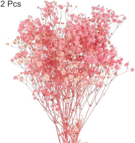 MECCANIXITY Artificial Dried Babys Breath Flowers 12 Inch Light Pink 1
