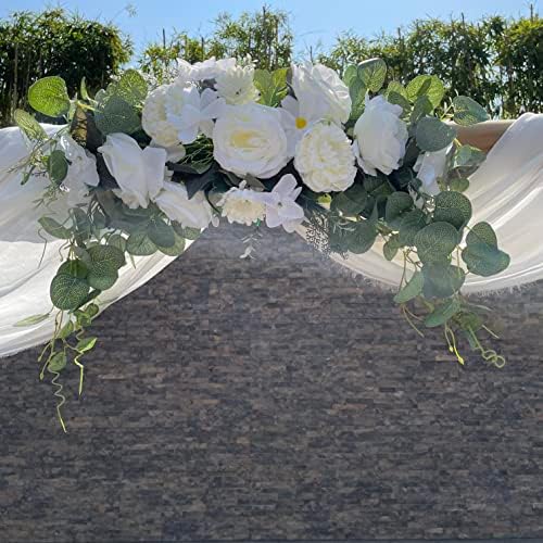 Handmade Wedding Arch Flowers with Rose and Eucalyptus