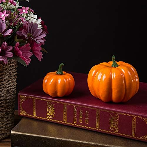Ogrmar 12 Pack Assorted Artificial Pumpkins