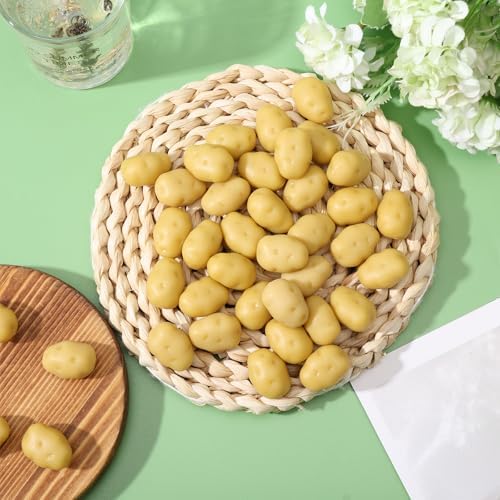 CHGCRAFT 40 Pcs Mini Artificial Potatoes Farmhouse Decor