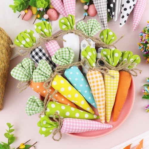 Brihasory Easter Carrots Decorations Set of 12