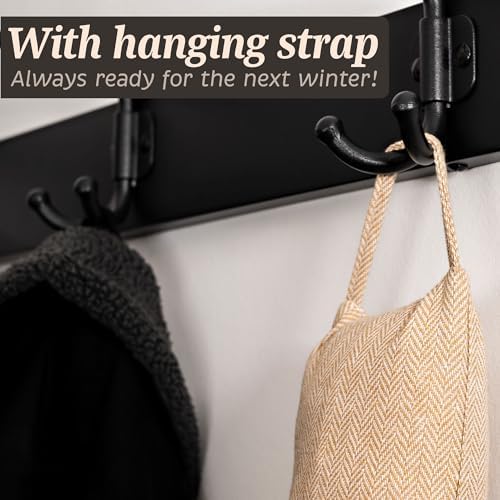 Praknu Door Draft Stopper 35 Inches Beige