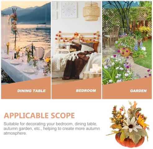 Cabilock Artificial Pumpkin Decor for Fall Halloween