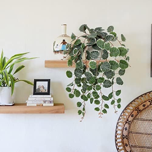 Briful Artificial String of Hearts Plants 16 with Ceramic Pot