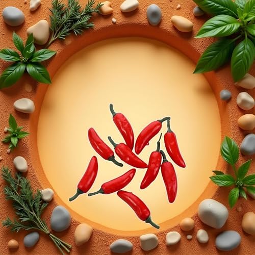 BWESOO 10Pcs Red Plastic Chili Peppers for Home Decoration
