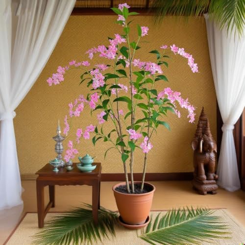 Artificial Jasmine Tree 6ft Black Pot Fake Plants
