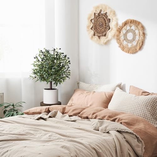 LUWENER 25 Artificial Olive Topiary Ball Set of 2